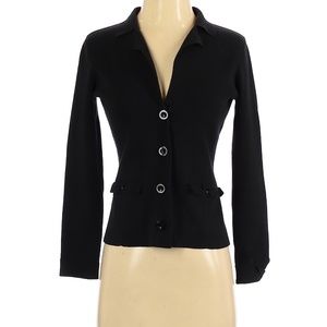 White + Warren Cardigan Black white size small